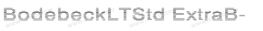 BodebeckLTStd ExtraB字体转换
